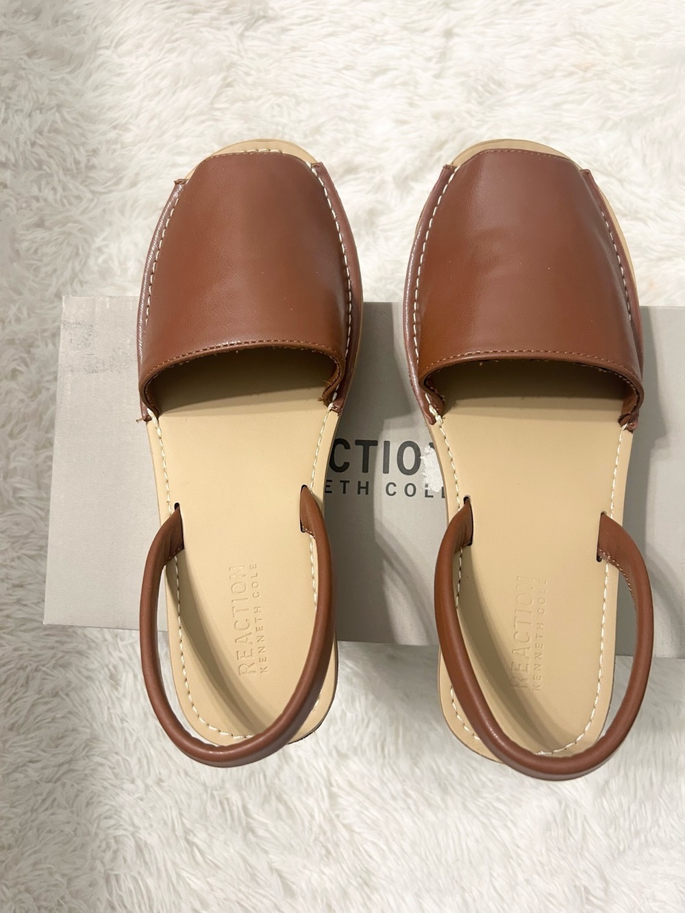 Kenneth Cole Reaction Fine Glass Platform Wedge Sandals